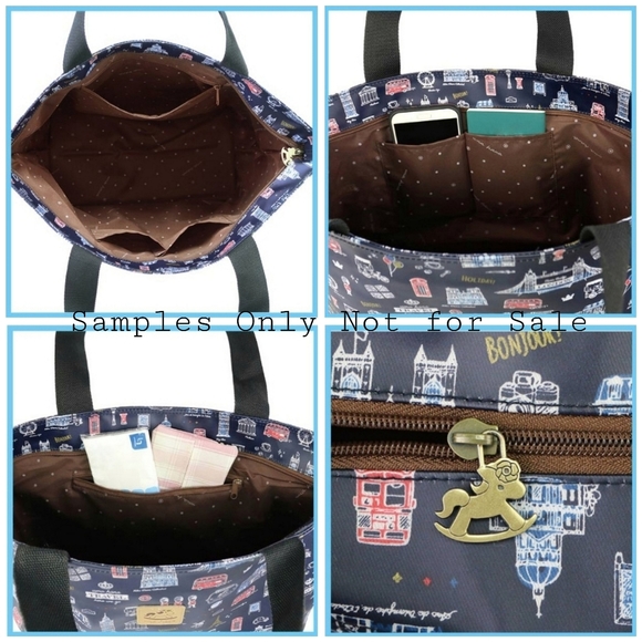 Waterproof Corgi Large Travel Tote Shoulder Bag - Picture 2 of 14